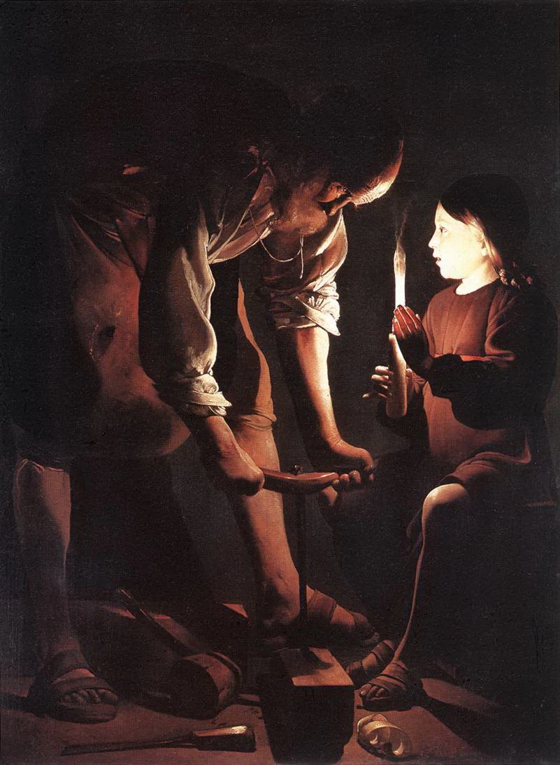 Cristo nella bottega del falegname - Musée des Beaux, Arts de Besançon